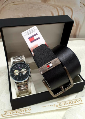 Подарочный набор часы, ремень и коробка 20636406