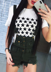 Джинсовая комбинезон