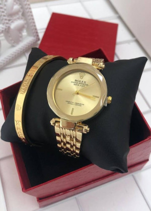 Подарочный набор для женщин часы, браслет + коробка #21177578