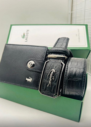 Подарочный набор для мужчины ремень, кошелек + коробка #21214647