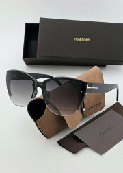 Набор женские солнцезащитные очки, коробка, чехол + салфетки