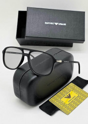 Набор мужские солнцезащитные очки, коробка, чехол + салфетки