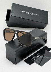 Набор мужские солнцезащитные очки, коробка, чехол + салфетки