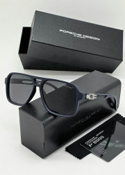 Набор мужские солнцезащитные очки, коробка, чехол + салфетки