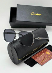 Набор мужские солнцезащитные очки, коробка, чехол + салфетки