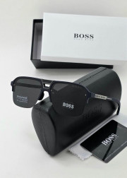 Набор мужские солнцезащитные очки, коробка, чехол + салфетки