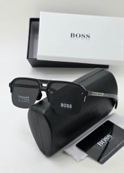 Набор мужские солнцезащитные очки, коробка, чехол + салфетки