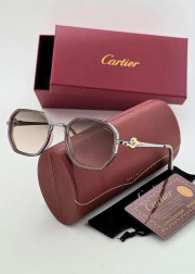 Набор женские солнцезащитные очки, коробка, чехол + салфетки