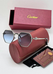 Набор женские солнцезащитные очки, коробка, чехол + салфетки