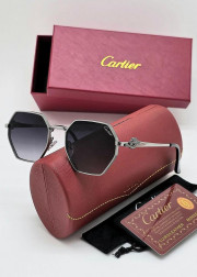 Набор женские солнцезащитные очки, коробка, чехол + салфетки