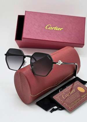 Набор женские солнцезащитные очки, коробка, чехол + салфетки #22945046