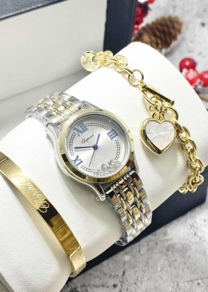 Подарочный набор для женщин часы, 2 браслета + коробка 23124074