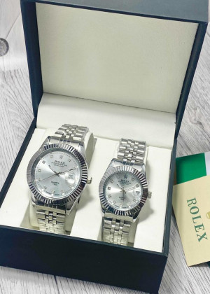 Подарочный набор часы для мужчин и для женщин + коробка #23124332