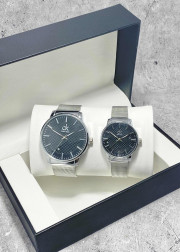 Подарочный набор часы для мужчин и для женщин + коробка