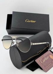 Набор мужские солнцезащитные очки, коробка, чехол + салфетки