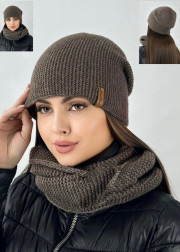 Шапка + шарф 2в1