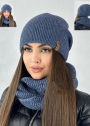 Шапка + шарф 2в1