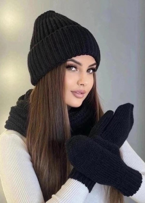 Шапка + шарф и перчатки #23260215