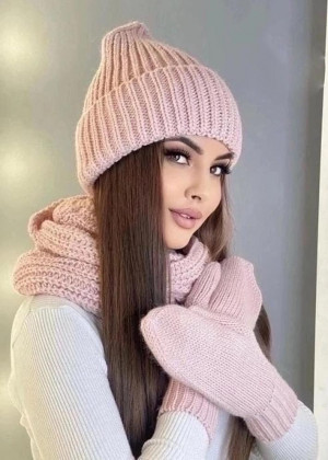 Шапка + шарф и перчатки #23260219