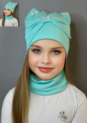 Шапка + шарф 2в1