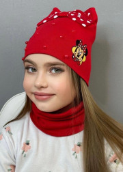 Шапка + шарф 2в1