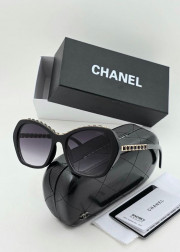 Набор женские солнцезащитные очки, коробка, чехол + салфетки