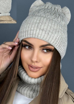 Шапка+шарф 2в1 #23300783
