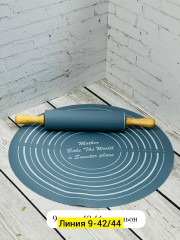 Силиконовая скалка для теста и коврик