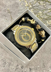 Подарочный набор для женщин часы и браслет+ коробка