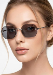 Набор женские солнцезащитные очки, коробка, чехол + салфетки