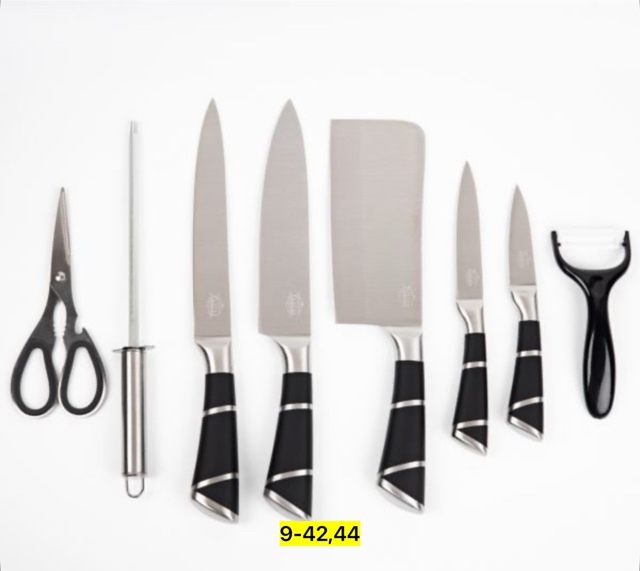 Набор ножей + овощечистка 6 предметов 22922164