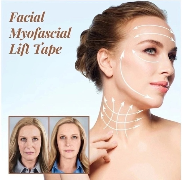 Тейпы для подтяжки лица прозрачные 100 шт 23004906