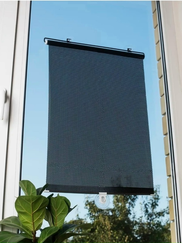 Рулонные шторы на присосках на окна 23086745