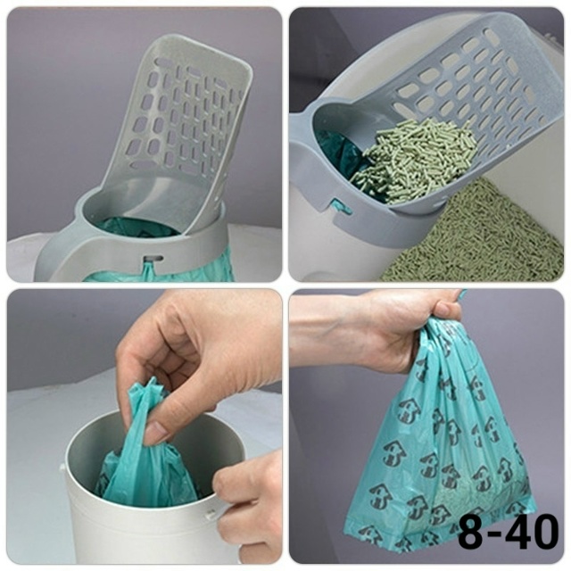 Совок для кошачьего туалета с контейнером и лопаткой 23131260