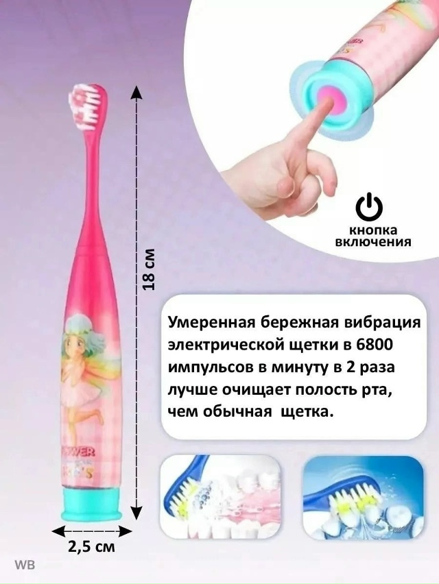 Электрическая детская зубная щетка 23161836